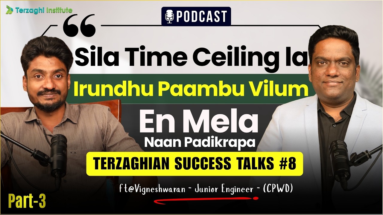 Ceiling-la Paambu, Kai-la Govt Job! 🐍😱 Terzaghian Success Story CPWD Junior Engineer Vigneshwaran🚀🏗️