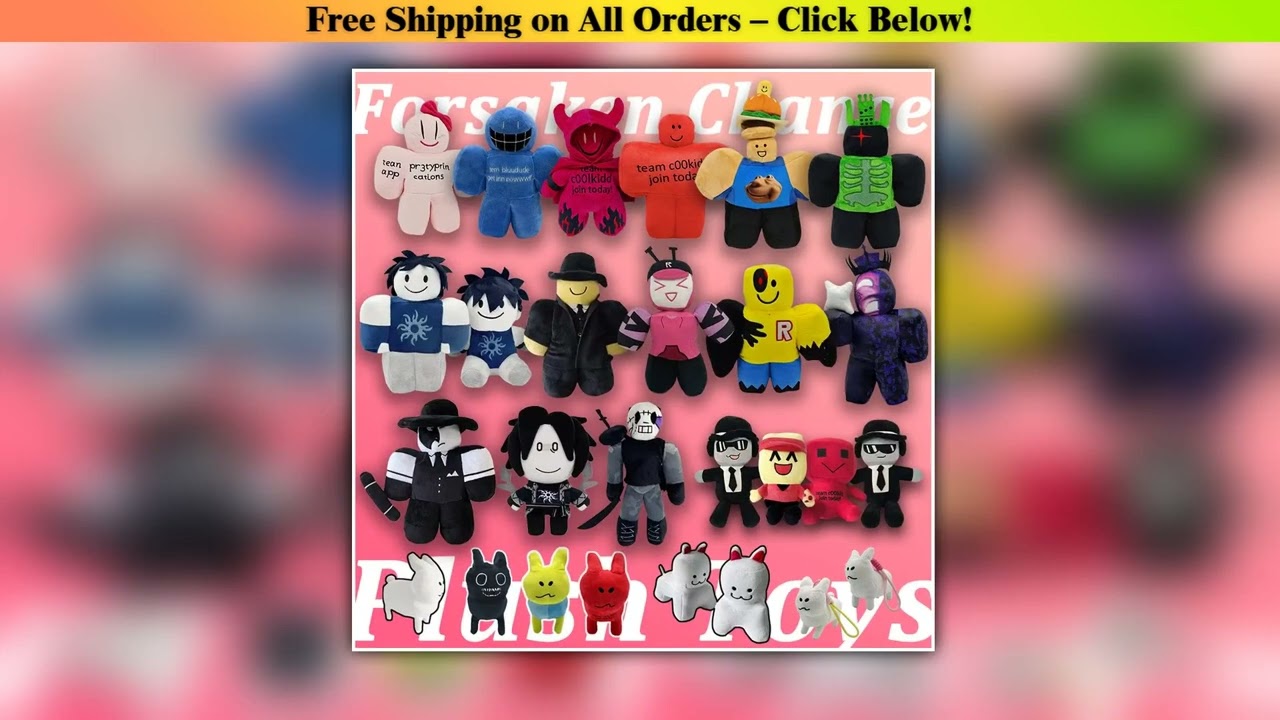 TreasuringU New 30cm Chance Plush Toys Cute Cartoon Rabbits Stuffed Dolls Slasher Game Plushie For