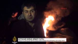 Tokatta Çiftçiler Soğuk Nöbeti Tuttu