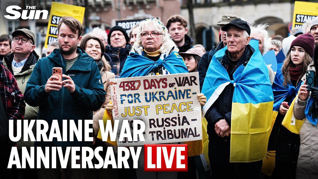 LIVE: Watch the solidarity rally marking 4 years since Russia’s invasion