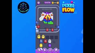 Pixel Flow Level 24 Solution Gameplay walkthrough 