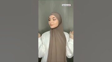 Easy hijab style tutorial l #hijabi #hijabstyle #hijabtutorial #hijabfashion#shortvideo