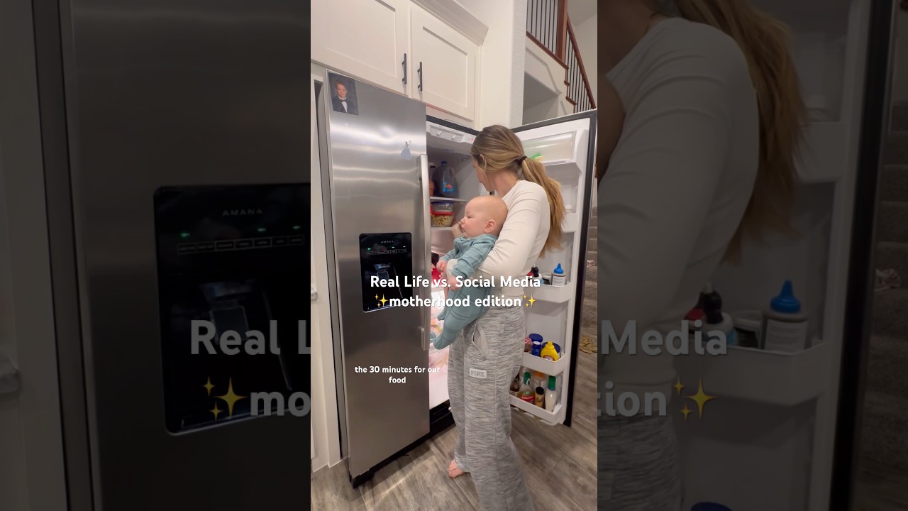 Real Life vs. Social Media | motherhood edition 