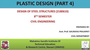Plastic Design (Part 4) - Design of beam - DSS - 2180610 - Civil Engineering - 8th sem - GTU