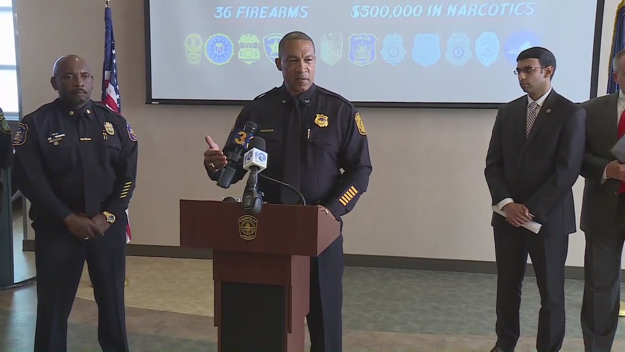 Full briefing: Counter-gang Operation Triple Beam leads to 46 arrests in Hampton Roads