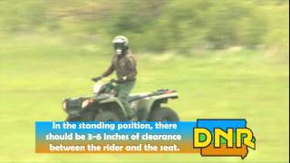 Iowa DNR, ATV Safety - Sizing for Operator