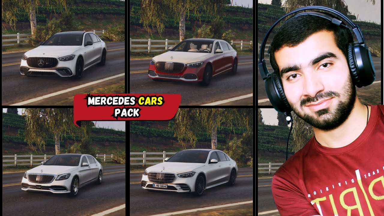 HOW TO INSTALL REAL CARS PACK IN GTA 5 | GTA 5 MERCEDES SEDAN CARS PACK ...