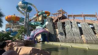 The rainbow was a surprise though 😍 🌈 New rides at Yas Water World Abu Dhabi
