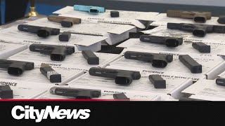 U.S.-sourced handguns seized in largest firearm crackdown in Halton region