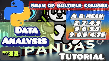 Data Analysis Using Pandas ( Calculating Mean Across Multiple Columns )