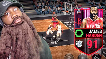 91 COUNTDOWN JAMES HARDEN IS A BEAST! NBA Live Mobile 16 Gameplay Ep. 36