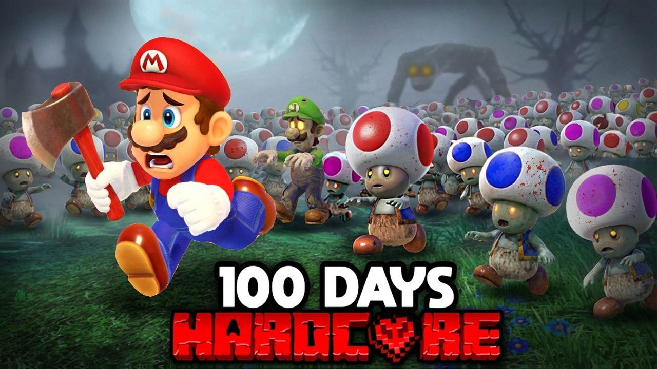 I Survived 100 DAYS In a ZOMBIE APOCALYPSE In Mario Odyssey...