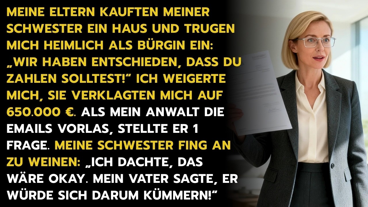 Der Brief sah aus wie Werbung – doch er zerstörte mein Leben. Zweite Mahnung der Bank: 650.000 Euro Hypothek, Bad Homburg, mit meiner Unterschrift. Nur hatte ich die nie geleistet. Nie in Bad...