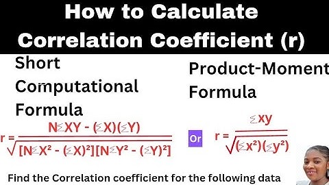 Coefficient of correlation between x and y | Pearson’s correlation coefficient | Statistics
