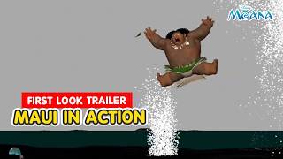 Moana Shot Progression | Maui First Look Trailer Scene