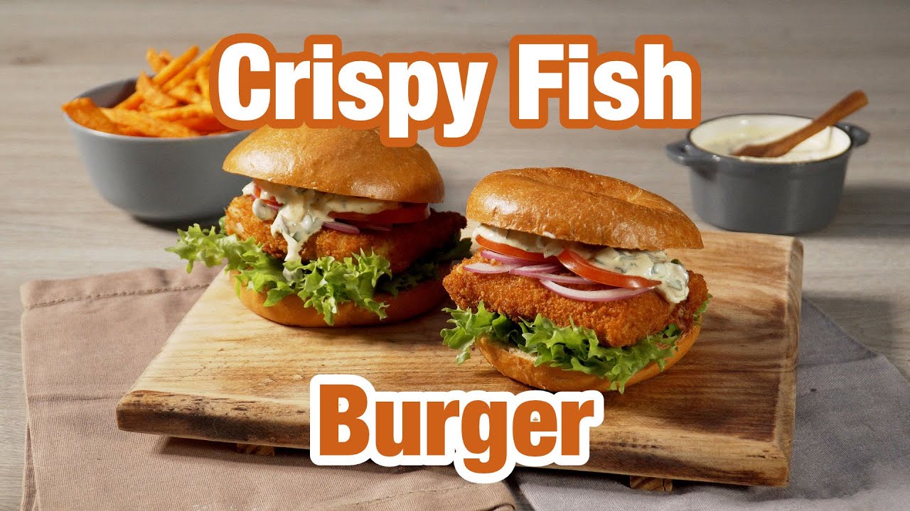 Crispy Fish Burger de New York Deli & Bagel