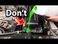 Never Do This When Changing Your Coolant