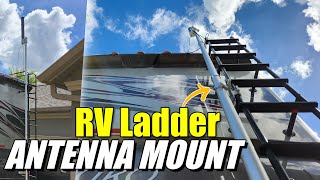 Increase RV Wifi With The Proxicast Telescopic Antenna Ladder mounted solution for your RV