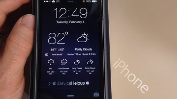 How To Get Live Weather On Your iPhone LockScreen in iOS 7