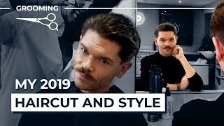 My New Haircut And Style For 2019 Mens Hair Tutorial