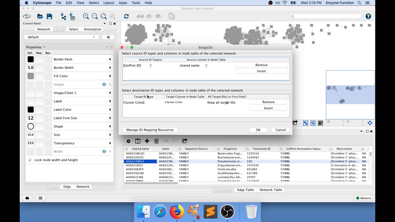 Adding custom node attributes to a SSN using the BridgeDB Cytoscape app ...