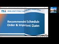 Resources, Schedule Order, and Important Dates