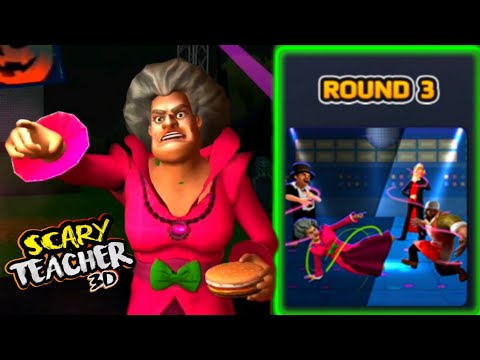 ⁣SCARY TEACHER 3D - ROUND 3 | Halloween Update | New Level Unlocked - Gameplay [Android - ios]