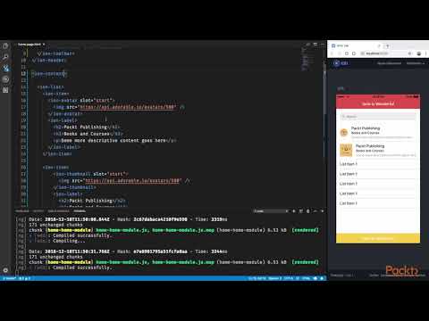 12 Creating Lists and Sliding List in Ionic   Building Mobile A
