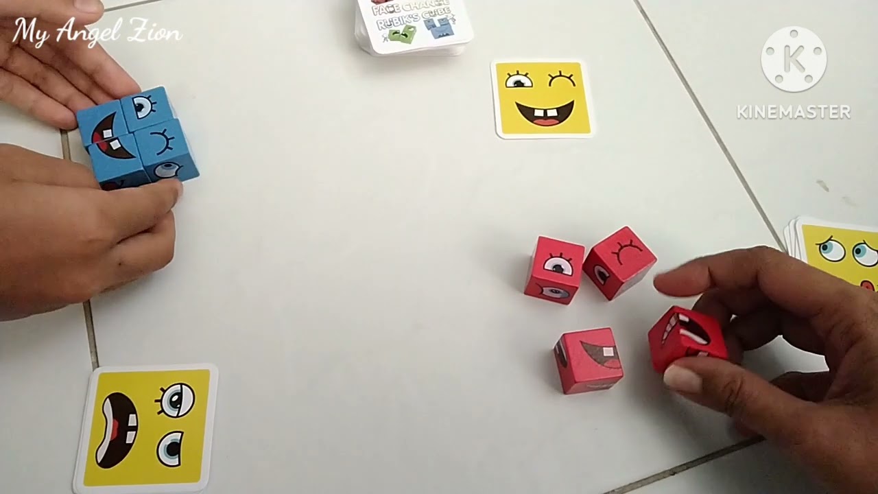 Face Change Rubik's Cube | Family Game ~ Are you fast?