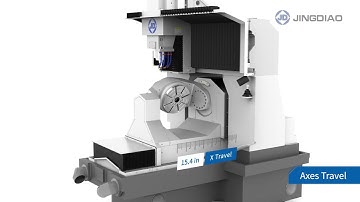 JINGDIAO GRA300 5-Axis High-Precision Machining Demo