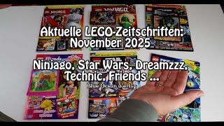 LEGO-Zeitschriften November 2025 (Star Wars, Ninjago, Technic, Dreamzzz u.a.)