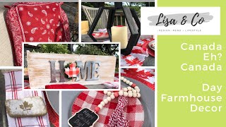 Dollar Tree Canada Eh? DIYs  ||  Multi Holiday Decor  ||  Canada Day Farmhouse Decor