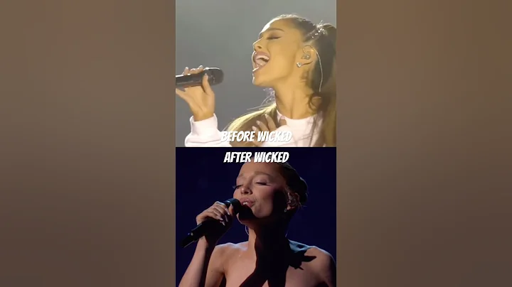 Ariana Grande’s voice Before and After Wicked training #arianagrande #wicked #vocals