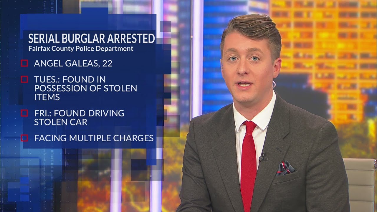 Serial burglar found in stolen car, arrested for fifth time in Fairfax ...