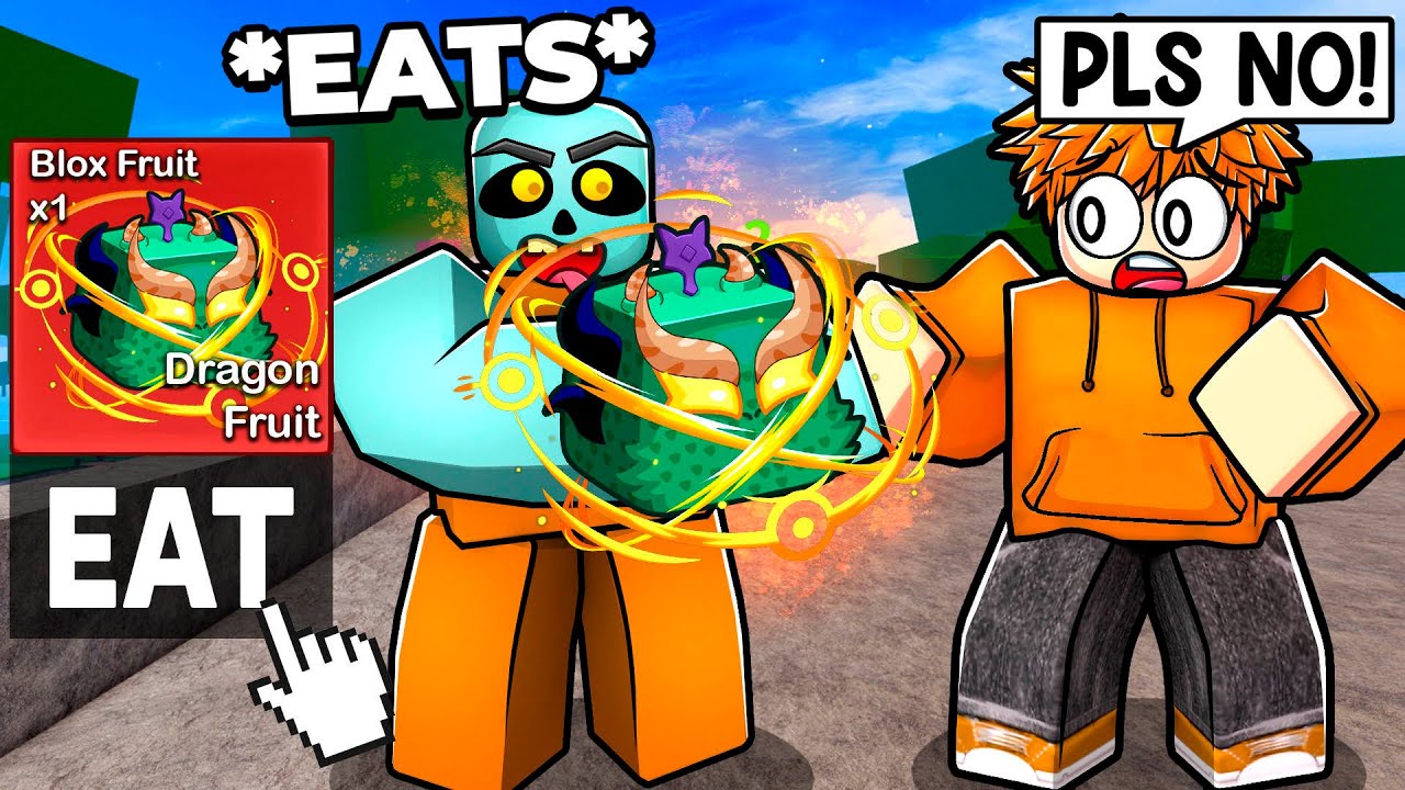 Eating The DRAGON FRUIT Infront of SCAMMERS in Blox Fruits... - YouTube