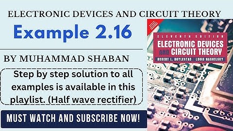 Electronic devices and circuit theory example 2.16 | Boylested electronics solutions