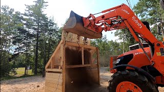 Building rock screener for screening topsoil and winter road sand. #diy