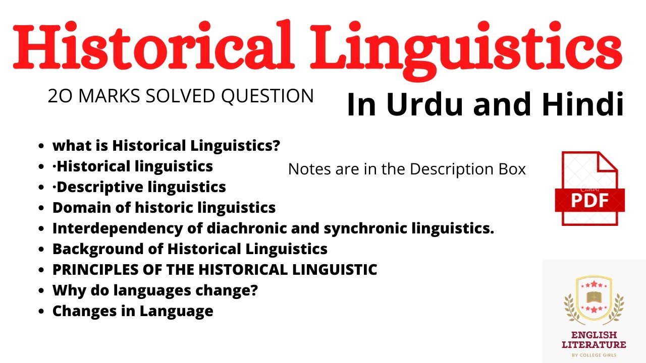 historical linguistics research topics