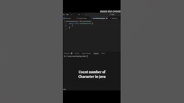 Count number of characters in a string in Java #java #coding #shorts