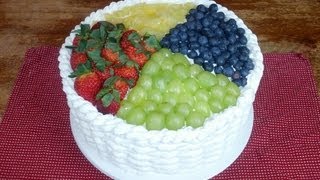 Fruit basket cake -