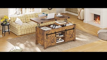 How to Install | SEDETA Lift Top Coffee Table 4 in 1 Multi-Function Convertible Coffee Tables