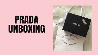 PRADA PEONY PINK CARD HOLDER / SMALL WALLET UNBOXING 🛍 #PRADA