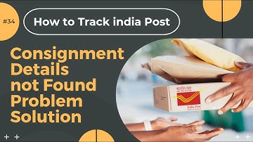 How to Track India Post | Consignment details not found problem solution | india post tracking