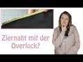 Ziernaht mit der Overlock nähen | Overlocktipps