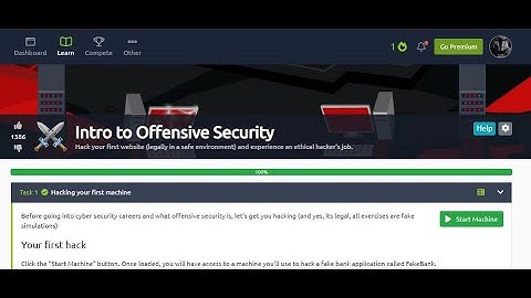 Tryhackme Intro to Offensive Security Task 1