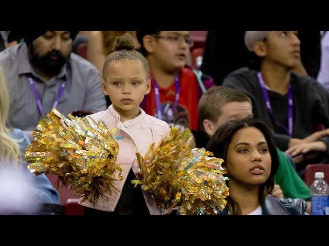 Nobody loved Stephen Curry's scoring explosion more than his daughter Riley