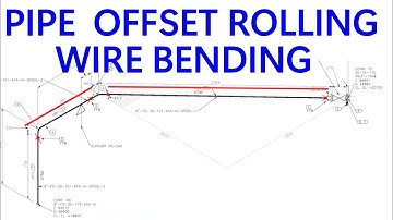 Offset pipe  Rolling horizontal Wire bending tips and tricks  Tutorial
