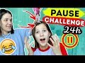 PAUSE CHALLENGE por 24 HORAS | PASO MUCHA VERGUENZA CON EL PAUSA CHALLENGE | Daniela Golubeva