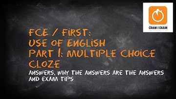 FCE / First Use of English part 1: Multiple Choice Cloze (flo-joe.co.uk)