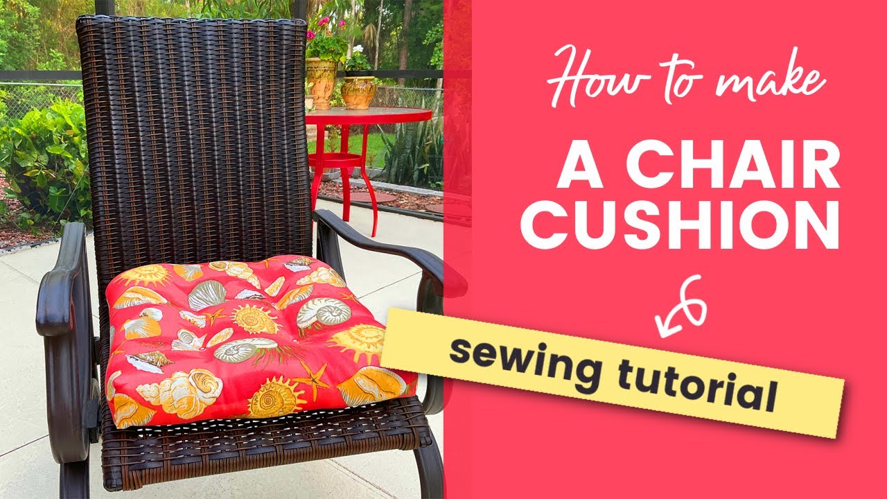 How to Make Super Cute Seat Cushions for Folding Chairs